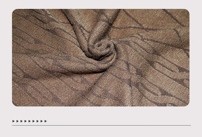 Capa Tejida de Color Liso con Cuello de Piel - Image 6