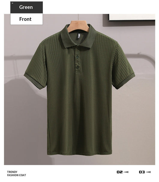 Camisa Ejecutiva Slim Fit de Manga Corta con Cuello Solapa - Image 23