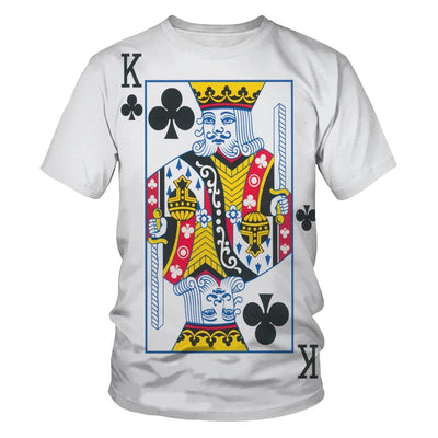 Camiseta Póker Hombre Impresión Digital 3D Manga Corta - Image 8
