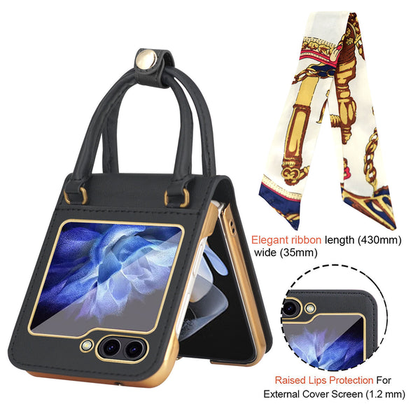 Funda Protectora con Bisagra Integrada para Flip5 - Diseño Electrochapado