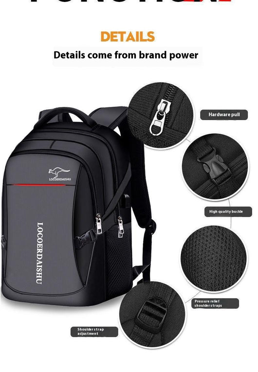 Mochila Escolar y de Viaje de Gran Capacidad para Hombre - Image 12