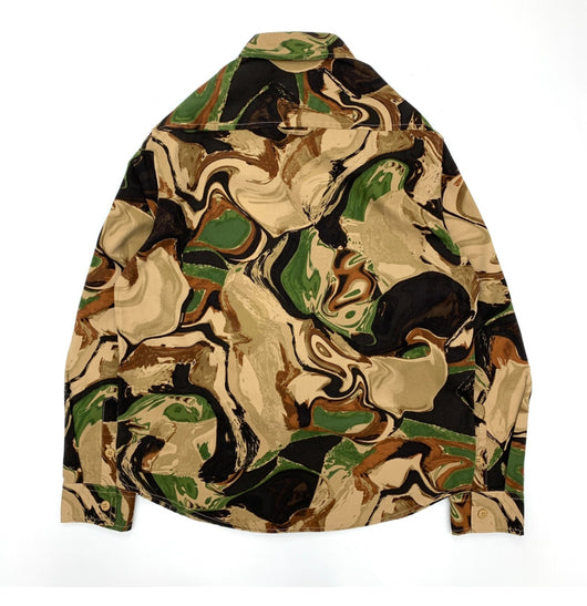 Camisa de Trabajo Camuflaje Hombre Estilo Japonés Retro Lavado Amekaji Algodón Manga Larga - Image 8