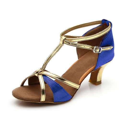 Zapatos de Baile Latino para Mujer - Tacón Medio Suela Blanda Profesional - Image 8