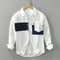 Camisa Cargo Casual con Contraste de Colores para Hombre