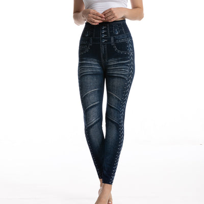 Pantalones Capri Slim Fit Transpirables en Negro - Image 12