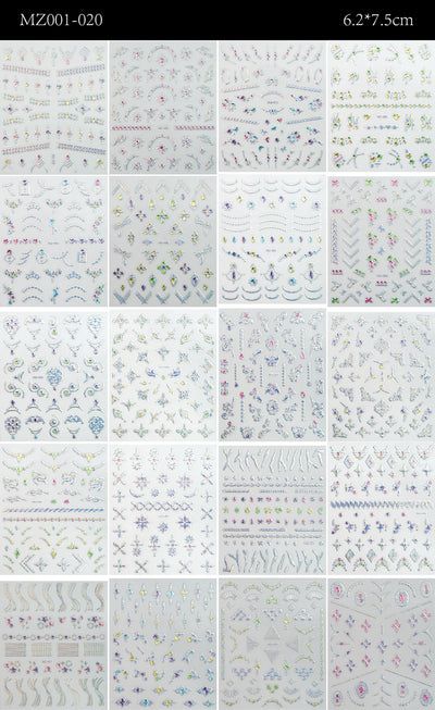Set de Stickers 3D para Uñas con Decoraciones en Relieve - Image 21
