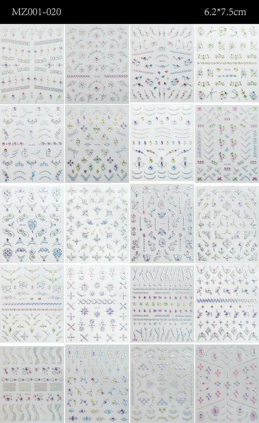 Set de Stickers 3D para Uñas con Decoraciones en Relieve - Image 21
