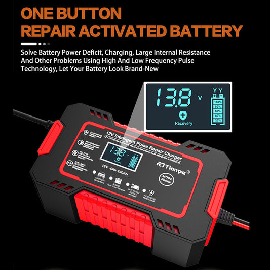 Cargador de Batería de Auto 12V - Recarga Rápida para Baterías de Plomo - Image 2