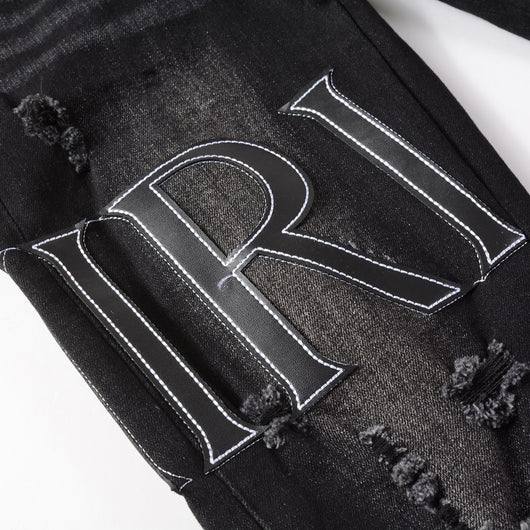 Jeans Rotos Trendy con Parches - Estilo Urbano Europeo y Americano - Image 12