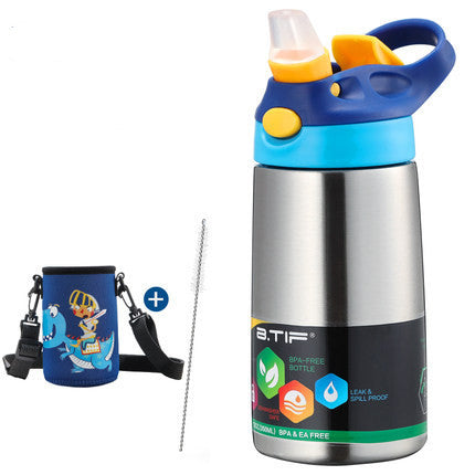 Termo Infantil Acero Inoxidable Antiderrames con Popotes para Bebés - Image 10