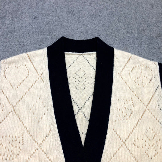 Chaleco Mujer Cuello V Mezcla de Lana Monopecho - Image 7