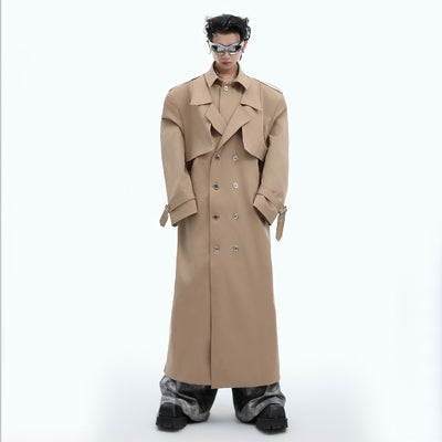 Abrigo Trench Acolchado con Hombros Superpuestos - Diseño Industrial Moderno - Image 5