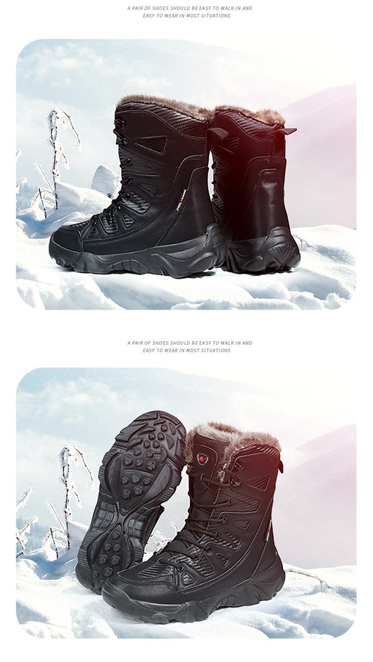 Botas de Invierno Forradas en Algodón con Forro Polar - Caña Alta Cálidas - Image 21