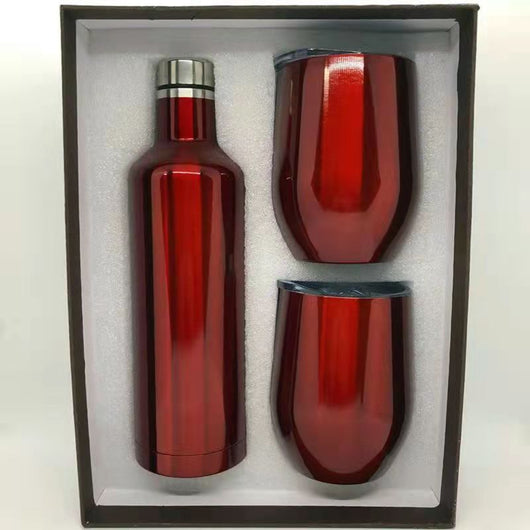 Set de Copas y Botella de Vino Tinto en Acero Inoxidable 304 - Caja Regalo - Image 12