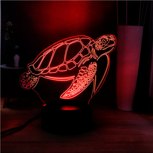 Lámpara LED 3D Tortuga Nocturna - Image 9