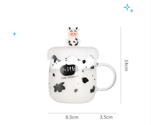 Vaso de Vidrio Grande con Tapa - Diseño Corazón para Oficina y Trabajo - Image 6