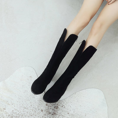 Botas Altas de Cuero para Mujer con Tacón Grueso Reforzado - Image 9