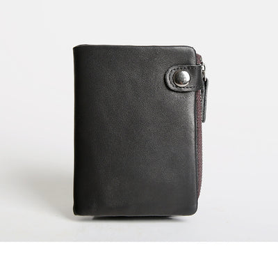 Billetera de Cuero Genuino Compacta para Estudiantes y Jóvenes Profesionales - Image 4