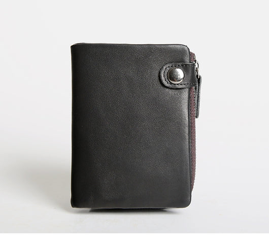 Billetera de Cuero Genuino Compacta para Estudiantes y Jóvenes Profesionales - Image 4