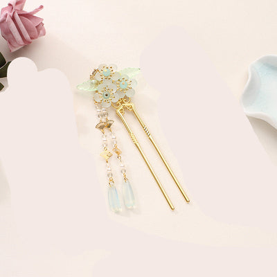 Peineta Novia Hanfu Antigua con Borlas y Peine Decorativo para el Cabello - Image 15