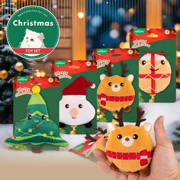 Juguete Peluche Navideño para Gatos con Catnip