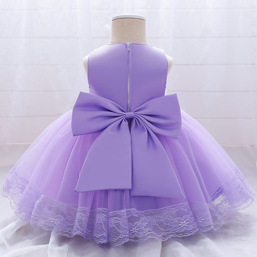 Vestido de Niña Europeo Americano con Bordado en Malla - Image 33