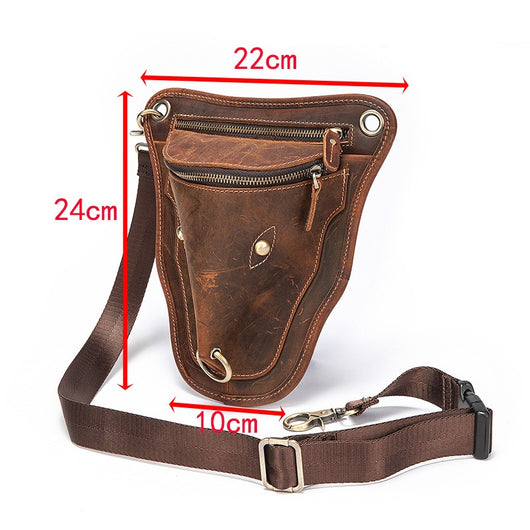 Bolsa de Cintura Retro de Gran Capacidad 7 Pulgadas para Hombre - Image 8
