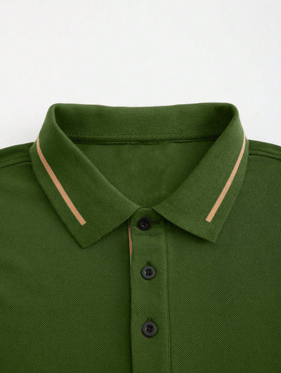 Camisa Casual Transpirable de Manga Corta para Negocios y Commuting - Image 17