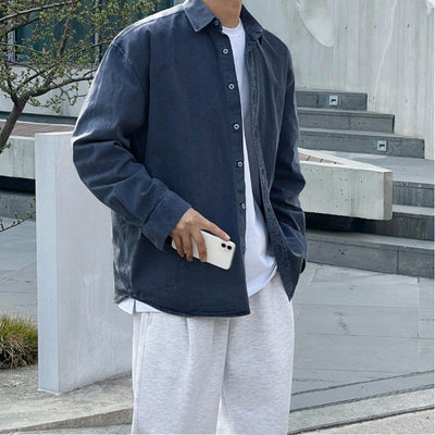 Chaqueta Camisa Denim Suelta Estilo Coreano - Image 5