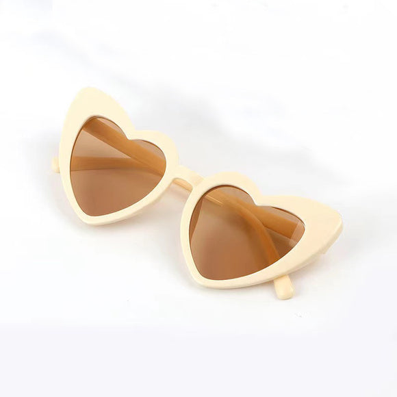 Gafas de Sol Infantiles Corazón Melocotón con Protección UV
