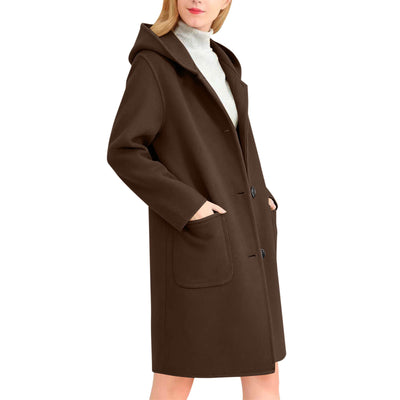 Abrigo de Lana Reversible para Mujer con Capucha - Image 12
