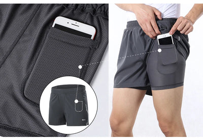 Pantalones Deportivos de Corte 3/4 con Doble Capa para Hombre - Primavera y Verano - Image 10
