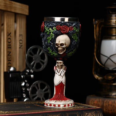 Adorno de Acero Inoxidable Calavera Punk Retro con Relieve 3D - Image 19