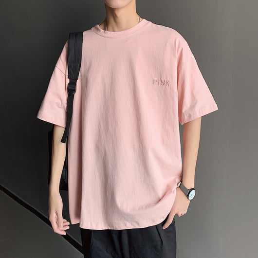 Camiseta Holgada Estilo Hong Kong para Parejas - Manga Corta Unisex - Image 5
