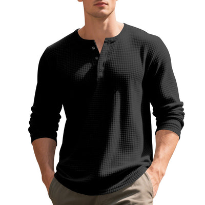 Camiseta Manga Larga Henry Estilo Retro - Image 44