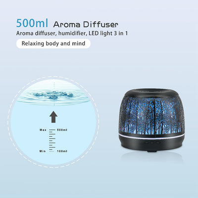 Humidificador Purificador de Aire con Luz Nocturna y Diseño Artístico en Hierro - Image 6