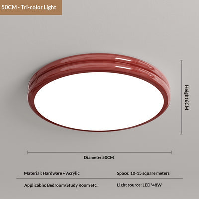 Lámpara de Techo Ultrafina Estilo Crema para Recámara Principal - Image 9