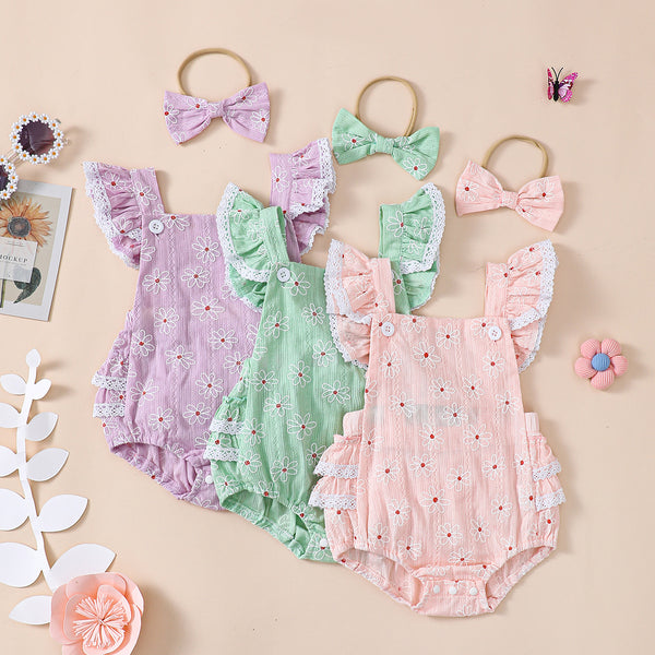 Pelele de Encaje para Niña Verano - Diseño Elegante y Cómodo