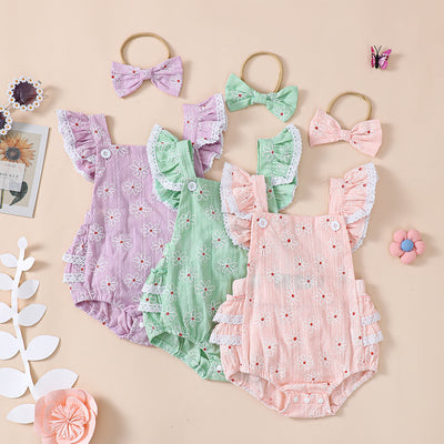 Pelele de Encaje para Niña Verano - Diseño Elegante y Cómodo