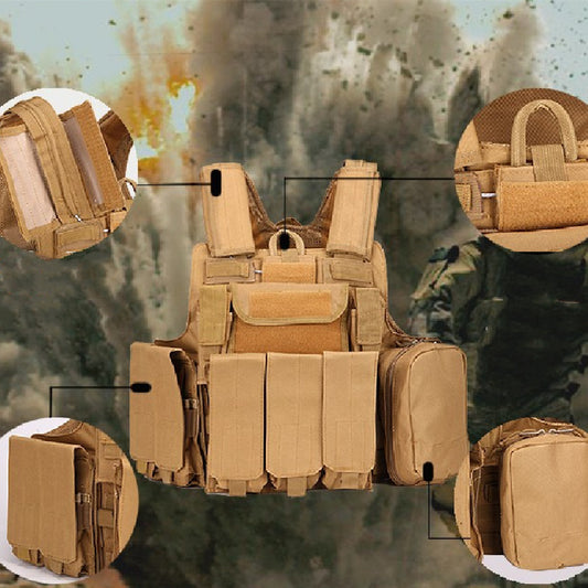 Chaleco Táctico de Entrenamiento Camuflaje Profesional