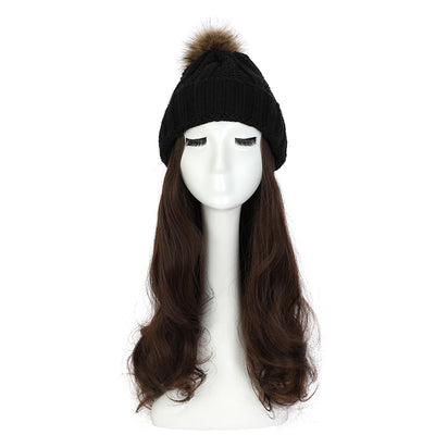 Gorro de Lana con Peluca Desmontable para Mujer - Image 11
