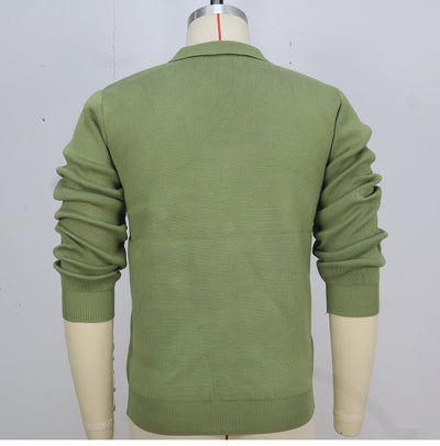 Suéter de Cuello Camisero Manga Larga Alta Densidad - Image 13