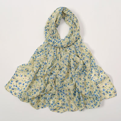 Pañuelo Ligero de Gasa Estampado Floral para Primavera y Verano - Image 17
