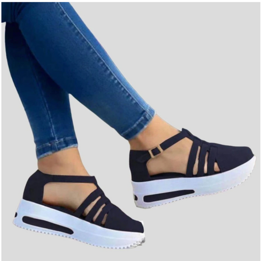 Zapatos de Cuña para Mujer con Punta Redonda - Comodidad y Estilo - Image 7