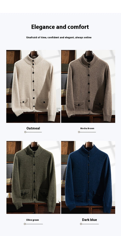 Chaqueta Casual de Cuello Alto para Hombre - Abrigo Versátil y Cálido - Image 33