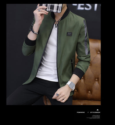 Abrigo Slim Cuello de Pie para Hombre - Elegancia Moderna - Image 10
