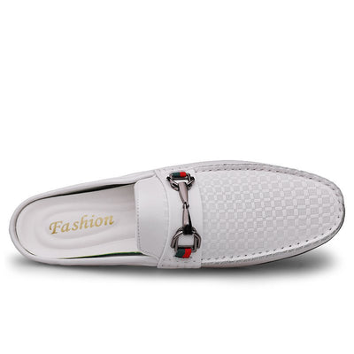 Pantuflas Hombre Cuero Casual - Mocasines Cómodos Sin Cordones - Image 28