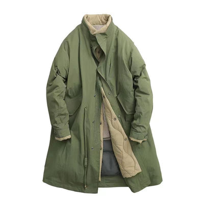 Abrigo Acolchado Desmontable de Cuello Alto para Hombre - Image 12
