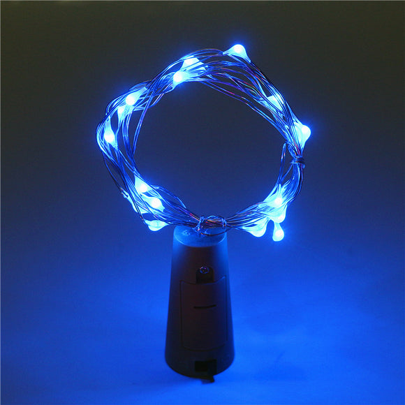 Guirnalda de Luces LED con Corcho de Vino - 2 Metros, 20 Luces Multicolor