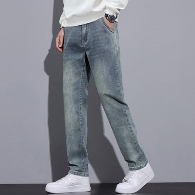 Pantalones Vaqueros Anchos Rectos Estilo Urbano para Hombre - Image 3